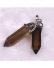 24 sztuk/partia Healing Point Chakra wisiorki sześciokątne kryształy kwarcu kształt kuli kamień DIY wahadło koraliki do tworzeni