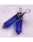 24 sztuk/partia Healing Point Chakra wisiorki sześciokątne kryształy kwarcu kształt kuli kamień DIY wahadło koraliki do tworzeni