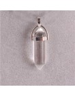 24 sztuk/partia Healing Point Chakra wisiorki sześciokątne kryształy kwarcu kształt kuli kamień DIY wahadło koraliki do tworzeni