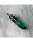 24 sztuk/partia Healing Point Chakra wisiorki sześciokątne kryształy kwarcu kształt kuli kamień DIY wahadło koraliki do tworzeni