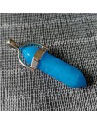 24 sztuk/partia Healing Point Chakra wisiorki sześciokątne kryształy kwarcu kształt kuli kamień DIY wahadło koraliki do tworzeni