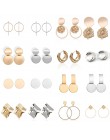 Moda kreatywne kolczyki 2019 duże geometryczne okrągłe kolczyki dla kobiet kolczyki wiszące Drop Earing nowoczesna damska biżute