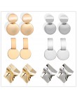 Moda kreatywne kolczyki 2019 duże geometryczne okrągłe kolczyki dla kobiet kolczyki wiszące Drop Earing nowoczesna damska biżute