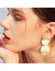 Moda kreatywne kolczyki 2019 duże geometryczne okrągłe kolczyki dla kobiet kolczyki wiszące Drop Earing nowoczesna damska biżute