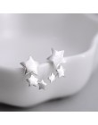 925 sterling silver Star stadniny kolczyki dla kobiet elegancka biżuteria ślubna pendientes mujer moda 2018 Brincos eh907