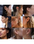 2019 New Fashion perłowa nakładka na uszy Bohemia stackowalne w kształcie litery C CZ Rhinestone małe klipsy Earcuffs dla kobiet