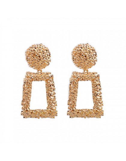 Moda kreatywne kolczyki 2019 duże geometryczne okrągłe kolczyki dla kobiet kolczyki wiszące Drop Earing nowoczesna damska biżute