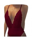 ZANZEA Summer Fashion seksowne rampersy kombinezon damski głęboki dekolt bez rękawów Spaghetti pasek kombinezon bez pleców koron