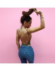 Kryptograficzne bez pleców, ze wstążką bawełniane kobiece ciało sexy body teddy bodycon pajacyki kombinezon damski 2020 body gor