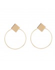 Moda kreatywne kolczyki 2019 duże geometryczne okrągłe kolczyki dla kobiet kolczyki wiszące Drop Earing nowoczesna damska biżute