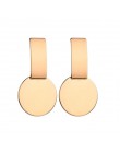 Moda kreatywne kolczyki 2019 duże geometryczne okrągłe kolczyki dla kobiet kolczyki wiszące Drop Earing nowoczesna damska biżute