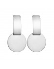 Moda kreatywne kolczyki 2019 duże geometryczne okrągłe kolczyki dla kobiet kolczyki wiszące Drop Earing nowoczesna damska biżute