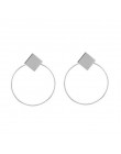 Moda kreatywne kolczyki 2019 duże geometryczne okrągłe kolczyki dla kobiet kolczyki wiszące Drop Earing nowoczesna damska biżute