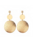 Moda kreatywne kolczyki 2019 duże geometryczne okrągłe kolczyki dla kobiet kolczyki wiszące Drop Earing nowoczesna damska biżute