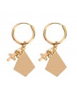 Złote kolczyki kołowe małe obręcze kolczyki huggie butterfly gwiazdkowe kolczyki serce koreański trendy moda koło prezent dla ko