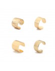 2019 New Fashion perłowa nakładka na uszy Bohemia stackowalne w kształcie litery C CZ Rhinestone małe klipsy Earcuffs dla kobiet