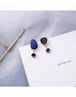 32 style koreańskie kolczyki nowe mody prosty wzór w cętki kwas octowy geometryczne długie kolczyki wiszące koło biżuteria Cryst