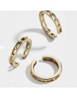 2019 New Fashion perłowa nakładka na uszy Bohemia stackowalne w kształcie litery C CZ Rhinestone małe klipsy Earcuffs dla kobiet