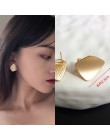 Moda kreatywne kolczyki 2019 nowy geometryczny matowe złoto kolczyki dla kobiet kolczyki wiszące spadek kolczyk nowoczesna biżut