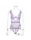 Kryptograficzna siatka przezroczysta koronka Body Sexy V-Neck kombinezony dla kobiet 2020 miś Catsuits moda Body Mujer odzież kl