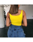 Nadafair Sexy body z odsłoniętymi ramionami kobiety lato kwadratowy kołnierzyk Neon body topy Bodycon pajacyki ogólnie dla kobie