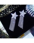 2019 New Arrival stop cynkowy Trendy kobiety Dangle kolczyki Star-studded kolczyki z frędzlami długi styl damska biżuteria