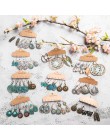Wiele etniczne Boho wiszące kolczyki dla kobiet kobieta moda 2019 damskie zestawy kolczyków Ornament Charm biżuteria akcesoria