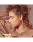 Prosty zwykły złoty kolor Metal Pearl Hoop kolczyki moda duże koło obręcze kreatywne kolczyki dla kobiet Party biżuteria