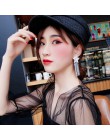 2019 New Arrival stop cynkowy Trendy kobiety Dangle kolczyki Star-studded kolczyki z frędzlami długi styl damska biżuteria