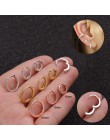 1 sztuk 6mm/8mm/10mm CZ kolczyki na chrząstkę ucha klamra dla kobiet proste Rainbow Boho klasyczne małe kolczyki Stud cienkie ob