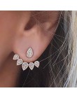 2019 nowy kryształowy kwiat spadek kolczyki dla kobiet moda biżuteria złoto srebro ColorRhinestones kolczyki prezent dla partii 