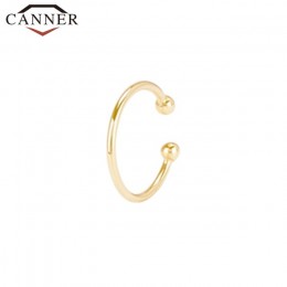 925 Sterling Silver Ear Cuff dla kobiet 1 sztuk urocze cyrkon nausznice Gold earcuff bez piercing kolczyki biżuteria