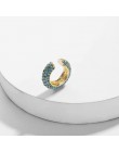 Czeski imitacje pereł Ear Cuff dla kobiet dziewczyna Trendy okrągłe małe klipsy bez przekłuwania uszu złoty Metal biżuteria ślub