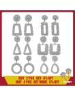 ALIUTOM Fashion kreatywne kolczyki duże metalowe geometryczne wiszące kolczyki dla kobiet kolczyki wiszące Drop Earing Bohemian