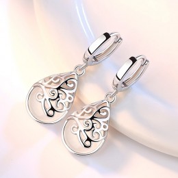 XIYANIKE 925 srebro Moonlight Opal łzy Totem kolczyki prezent pendientes oorbellen boucle d'oreille femmes nowy VES6568