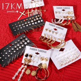 Moda Brincos kolczyki świąteczne zestaw kryształowe kolczyki dla kobiet Boho małe kolczyki 2019 geometryczna biżuteria w stylu V