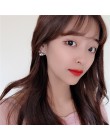 2019 koreański hot moda biżuteria świeży śliczny hak spadek oleju kolczyki sztyfty z kwiatem kryształowy kolczyk dla kobiet