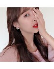 2019 koreański hot moda biżuteria świeży śliczny hak spadek oleju kolczyki sztyfty z kwiatem kryształowy kolczyk dla kobiet