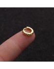 1 sztuk 6mm/8mm/10mm CZ kolczyki na chrząstkę ucha klamra dla kobiet proste Rainbow Boho klasyczne małe kolczyki Stud cienkie ob