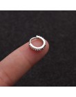 1 sztuk 6mm/8mm/10mm CZ kolczyki na chrząstkę ucha klamra dla kobiet proste Rainbow Boho klasyczne małe kolczyki Stud cienkie ob