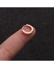 1 sztuk 6mm/8mm/10mm CZ kolczyki na chrząstkę ucha klamra dla kobiet proste Rainbow Boho klasyczne małe kolczyki Stud cienkie ob