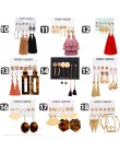 Jeśli mnie Vintage geometryczne Tassel dynda kolczyki dla kobiet złoty kolor liść serce kwiatowy zachwycający spadek kolczyk Bri
