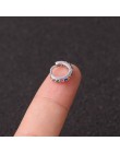 1 sztuk 6mm/8mm/10mm CZ kolczyki na chrząstkę ucha klamra dla kobiet proste Rainbow Boho klasyczne małe kolczyki Stud cienkie ob