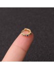 1 sztuk 6mm/8mm/10mm CZ kolczyki na chrząstkę ucha klamra dla kobiet proste Rainbow Boho klasyczne małe kolczyki Stud cienkie ob