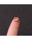 1 sztuk 6mm/8mm/10mm CZ kolczyki na chrząstkę ucha klamra dla kobiet proste Rainbow Boho klasyczne małe kolczyki Stud cienkie ob