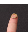 1 sztuk 6mm/8mm/10mm CZ kolczyki na chrząstkę ucha klamra dla kobiet proste Rainbow Boho klasyczne małe kolczyki Stud cienkie ob