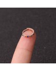 1 sztuk 6mm/8mm/10mm CZ kolczyki na chrząstkę ucha klamra dla kobiet proste Rainbow Boho klasyczne małe kolczyki Stud cienkie ob