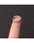 1 sztuk 6mm/8mm/10mm CZ kolczyki na chrząstkę ucha klamra dla kobiet proste Rainbow Boho klasyczne małe kolczyki Stud cienkie ob