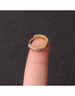 1 sztuk 6mm/8mm/10mm CZ kolczyki na chrząstkę ucha klamra dla kobiet proste Rainbow Boho klasyczne małe kolczyki Stud cienkie ob