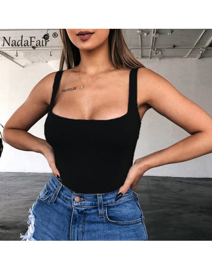 Nadafair Sexy body z odsłoniętymi ramionami kobiety lato kwadratowy kołnierzyk Neon body topy Bodycon pajacyki ogólnie dla kobie